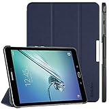 EasyAcc Hülle für Samsung Galaxy Tab S2 9.7 Zoll (T810/ T813/ T815/ T819), Smart Cover mit Standfunktion Auto Wake Up Sleep PU Leder Hüllen, Dunkelb