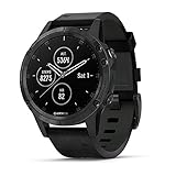 Garmin 010-01988-07 Fenix 5 Plus Uhr Lederarmband 10 bar Digital Datum L