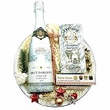 Der besondere und schön originelle Geschenkkorb In Weiß hat 3 leckere Spezialitäten als Geschenk zu Weihnachten oder zum Geburtstag. Geschenkideen für Frauen Freundin Männer Partner Hochzeit Party