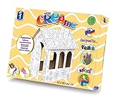 KLECKSi CREAme Papphaus zum Bemalen und Dekorieren, ca. 42 x 35 x 42