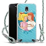 DeinDesign Carry Case kompatibel mit Samsung Galaxy J5 Duos 2017 Hülle mit Band Handykette zum Umhängen hellgrün Bibi Blocksberg Bibi und Tina Fanartik