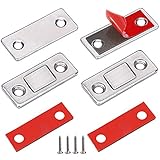 Magnetschnäpper Magnete für Schranktüren Jiayi 2 Stück Ultra Dünn Türmagnete für Möbel Stark Tür Magnet Magnetverschluss Schrank Schrankmagnete Türmagnet Selbstklebend Schubladen Magnet Türschließ