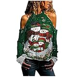 Weihnachten weihnachtspulli Winter Bluse Longshirt Herren Langarm Korea Fashion v-Ausschnitt-Pulli Oberteil Damen Tshirt Basic Damen floryday Pullover Damen ausgefallene b