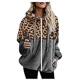 Hoodie Damen Lässiges Kapuzenpullover Frauen Sweatshirt Casual Lose Pullover Oberteile mit Tasche Herbst Winter Langarmshirt Schön Einfarbig Pulli Jumper Mode Liebe Drucken Bluse Top