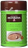 Monbana Schokoladenpulver Haselnuss 250g Dose (mind. 32% Kakao), 1er Pack (1 x 250 g)