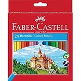 Faber-Castell 111224 - Farbstifte CASTLE Hexagonal, 24