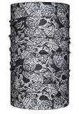 HeadLOOP Multifunktionstuch schwarz Totenkopf Loop Schlauchtuch Schal Halstuch Kopftuch M