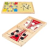 sharprepublic Schnelle Sling Puck Spiel Tempo, Tabelle Desktop Schlacht, Bord Spiele Spielzeug Doppel Seite Fliegen Schach und Gobang für Bord Tisch Spiel - Groß