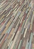 EGGER EHL008 bunt Home Laminat-Boden Dimas Wood (7mm, 2,494m²) | kreative Vintageoptik | Einfache Verlegung durch CLIC It Klicksystem | Praktisch & wertbeständig