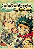 hengyuanxiang Vintage Cartoon Anime Film Beyblade Poster Room Decor Art Silk Dekoration Custom Home Für Wohnzimmer Drucke T1965 50X70C