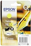 Epson Original 16XL Tinte Füller (WF-2630WF WF-2650DWF WF-2660DWF WF-2750DWF WF-2760DWF, Amazon Dash Replenishment-fähig) gelb