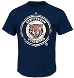 Majestic MLB T-Shirt Detroit Tigers League Supreme Cooperstown in S (SMALL)