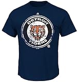 Majestic MLB T-Shirt Detroit Tigers League Supreme Cooperstown in S (SMALL)