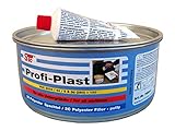 STC Profi Plast 2in1 2K Karosserie Polyester Spachtelmasse Füllspachtel Feinspachtel Dose inkl. Härter (1 kg Dose)