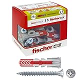 Fischer – Dübel Duopower mit Schraube, grau, 544017