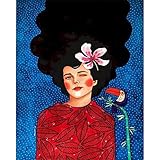 Zdklfm69 Malen nach Zahlen Ölgemälde nach Zahlen Frau Handgemaltes Ölgemälde Leinwand Moderne Malen Nach Zahlen Portrait Für Wohnkultur DIY Geschenk 40x50