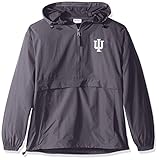 Champion NCAA Herren Jacke mit halbem Reißverschluss vorne Tasche verstaubar, Herren, NCAA Herren Pack & Go Jacke, Ncaa Men's Pack & Go Jacket, Teamfarbe, Larg