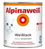 ALPINA Alpinaweiss Lack Farbe Weisslack weiß 2,0 Liter EXTRA M