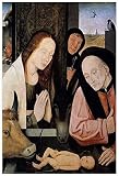 DPZAFL Poster & Kunstdrucke Anbetung des Christuskindes - Hieronymus Bosch Leinwand Poster Wand Gemälde Dekor Kunstdruck Bild Gemälde Dekoration 40x60cm x1 R