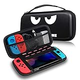 Fintie Tasche für Nintendo Switch/Switch OLED Modell - Tragetasche Aufbewahrungstasche Hülle Case mit 10 Spielkartenhaltern und Haltegurt für Nintendo Switch Konsole und Zubehör, Don't T