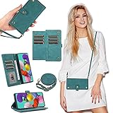 Seeya Handykette Hülle für Samsung Galaxy S7 Edge Handyhülle Schnur PU-Leder Schutzhülle mit Kordel zum Umhängen Handytasche Handyfach Frauen Clutch 9 Kartenfächer für Samsung Galaxy S7 Edge B