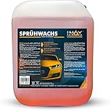 INOX® Sprühwachs – Premium Spray Wax 5L mit Abperleffekt - Autopflege für Glanz & Schutz - Perfekte Lackpflege und Sprühversiegelung - Für alle Lacke geeig