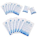 40 Stück Eisbeutel Kaltkompresse Lebensmittelqualität Eisbeutel Freezable Kühler Gel Bag Sofortkältekompressen für Kaltes Essen Gefroren Meeresfrüchte Kaltes, Kühlung Eisbeutel , Kalte Komp