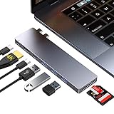 Ofima USB C Hub, USB C Adapter, MacBook Pro Adapter, 8 IN 1 mit Thunderbolt 3 (100W PD), HDMI 4K, SD/TF Kartenleser, 3 USB 3.0 & USB-C, USB-C Hub Adapter für MacBook Pro und MacBook Air, 13/15/16'