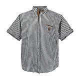Lavecchia 1129 Black-White-kariert (kleine Karos) Übergröße Herren Kurzarm Hemd Gr. 3-7 XL (5XL)