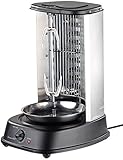 Rosenstein & Söhne Gyrosgrill: Döner- und Gyros-Grill, 2.000 Watt, Mittelspieß mit Spießgabeln, Timer (Drehgrill)