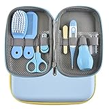 Babypflegeset,MKNZOME 8 teilige Baby Erstausstattung Pflegeset Neugeborene mit Tragetasche Sicherheit Baby Nagel Kit für Neugeborene Säugling Kleinkind Gesundheitswesen & Pfleg