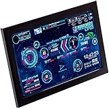 EnweKapu CPU-Monitor, Portable Monitor, TemperaturüBerwachung, Dynamische Lichttafel, Leicht Zu Tragen, 12.5 Zoll Monitor für Hardwarenutzungsstatus,12.5 inch 4k