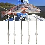 XQAQX Fisch Dart,Angelpfeil,Slingshot Dart,5 PCS/Set Outdoor Metallbogen Angeln Fisch Dart Pfeilspitze Schleuder Katapultspitze Jagd Schieß