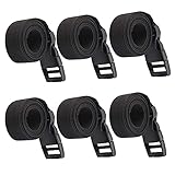 XCSJ 6stüCk Rucksack Brustgurt Chest Belt GepäCk Gurt Rucksackgurte Befestigung Brustgurt Verstellbare Schultergurt rutschfest Schwarz Brustgurt FüR Rucksack Schultasche,Schulrucksack U