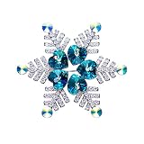 liangzishop Damen Brosche Schneeflocke Brosche, Legierung Runde Brosche, Klassische einfache Damen Corsage, Fit für Hochzeit, Bankett, Party und Tägliche Wea Brosche Dek