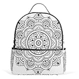 Henna Tattoo Mandala Leichter Schulrucksack für Jungen M