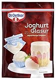 Dr. Oetker Joghurt Glasur – Für eine Joghurt-Note auf Kuchen, Torten, Desserts, Eis oder Früchten 1er Pack (1 x 150g)