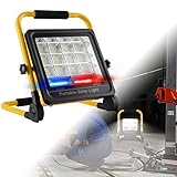 ACXIN 100W LED Baustrahler IP65 Wasserdicht Bauscheinwerfer LED Arbeitsleuchte Arbeitsscheinwerfer Mit 4 Helligkeitsmodi Baulamp