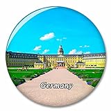 Germany Karlsruhe Palace Fridge Magnet Decorative Magnet Tourist City Travel Souvenir Collection Gift Strong Refrigerator Stick