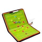 JasCherry Fußball Taktiktafel Magnet, Professional Fußball-Strategie-Brett, Faltbares und Tragbares Taktikboards für Schiedsrichter & Trainer, mit Radiergummi und Markierung