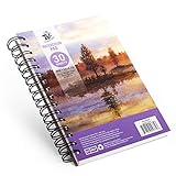 TBC The Best Crafts 30 Blatt 5.5 * 8.5 inch Aquarellbuch Wasserfarben Buch mit Spiralbindung für Kinder Erwachsene Kü