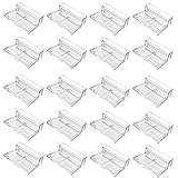 Seully 20 Stück Aquarium Glasabdeckungsclips, Abdeckungshalterung für Aquarium Aquarium, Aquarium Acrylhalterung, Multifunktionale Universaldeckelclips, Geeignet für 5-6 mm Glas,