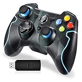 PS3 Controller, EasySMX 2,4G Wireless Gamepad, Joysticks Dual Vibration TURBO für PS3 /Windows-PC / Android TV Box (Tarnung)