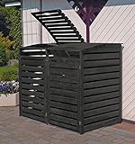 Promadino Mülltonnenbox Vario III für 2 T