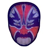 YHSW LED-Leuchtmaske mit Bluetooth-App-Steuerung,45 Animationen,70 Bilder,DIY-Muster/Texte,Foto-Upload und Musikrhythmus für Partys Videoaufnahmen 2021