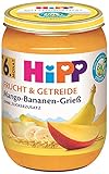 HiPP Bio Frucht & Getreide Mango-Bananen-Grieß, 190 g