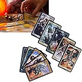 Salaty Tarot-Sets, epische Tarot-Karten Tarot-Deck-Desktop-Spiele, 78-teiliges Zukunftserzähl-Trick-Deck Schicksals-Wahrsagungs-Karte mit Originalbildern, tragbare Anfänger-Tarot-Karten Mag