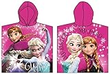 Frozen Poncho Bademantel Handtuch Die Eiskönigin ELSA und Anna Badetuch Strandtuch Beach Tow