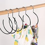 5 PCS Gürtelringe Krawattenhalter Kleiderbügel Krawattenhalter Gürtel Ring Huthalter Schalhalter mit Haken Gürtelringe Kleiderbügel für Kleiderschrank Krawatten Schals GüRtel H