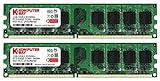 2GB DDR2 Komputerbay 2X1GB 800MHz PC2-6300 PC2-6400 (240 PIN) DIMM Desktop-Sp